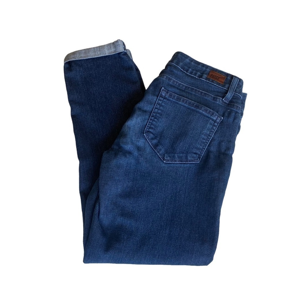 Paige Kylie Crop Jeans Size 26 - Cuffed Denim Pants, Cotton Blend - Picture 2 of 8